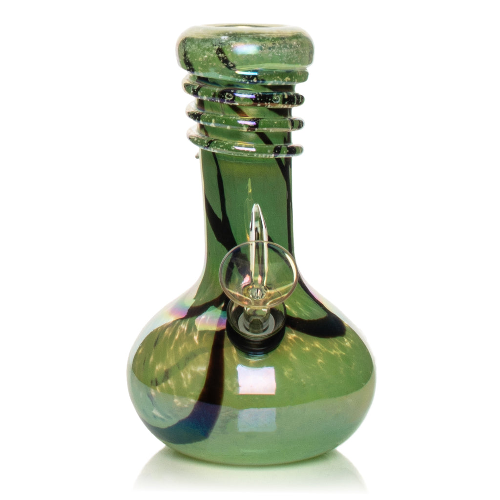 Glow-in-the-Dark 7" Bubble Base Water Pipe