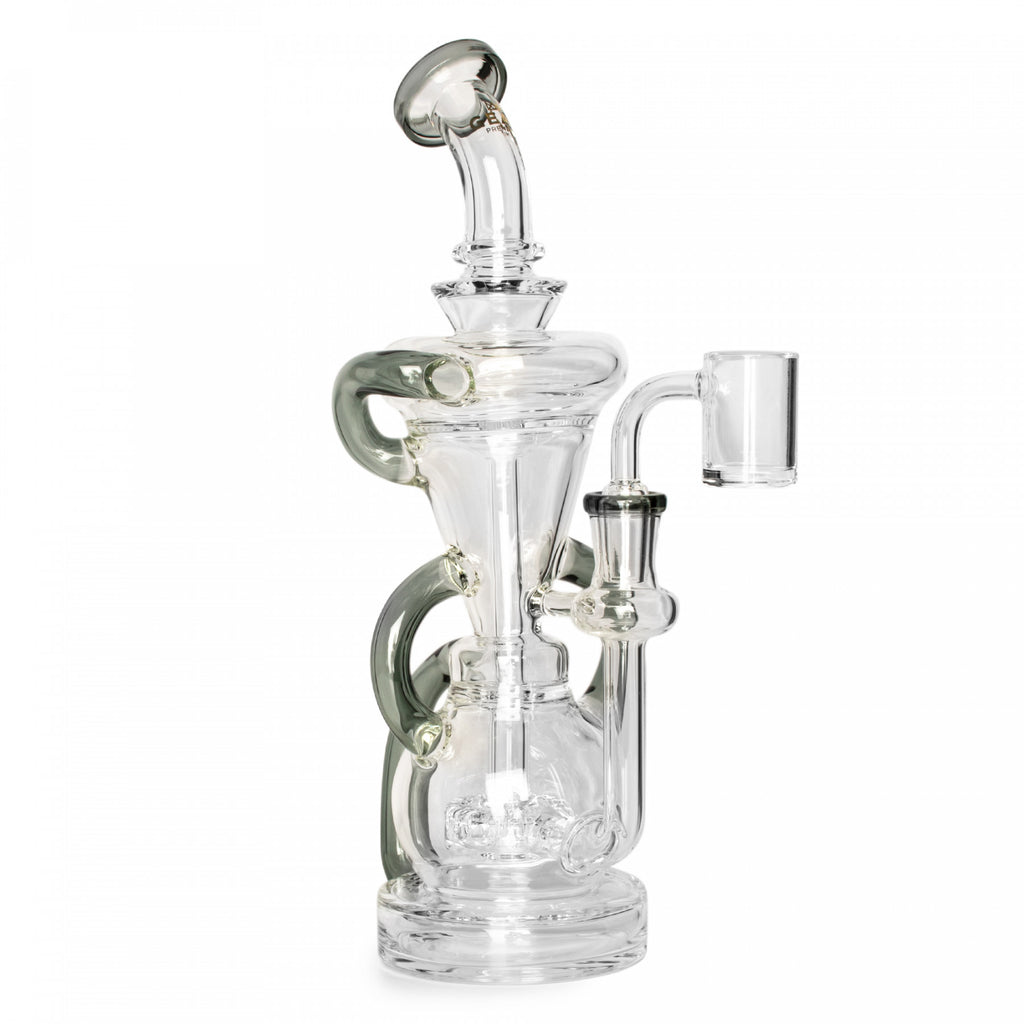 Gear Premium 10" Crystal Glide Triple Uptake Dual Chamber Concentrate Recycler W/ UFO Perc