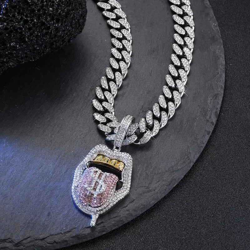 Hip Hop Style Pendants W/ Necklace