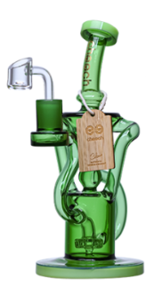 Cheech Glass 8" Dual Arm Coloured Recycler