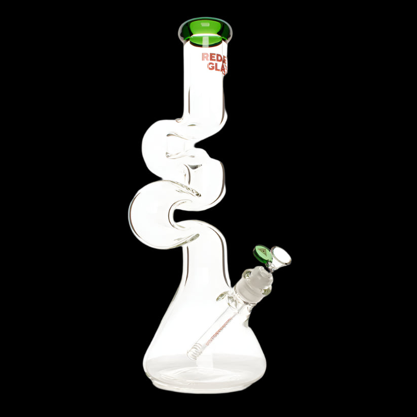Red Eye Glass 16" Loop-D-Loop 7mm Bong