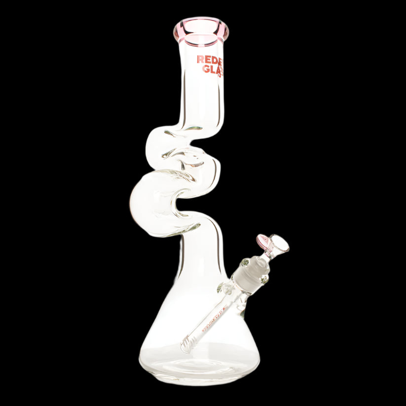 Red Eye Glass 16" Loop-D-Loop 7mm Bong