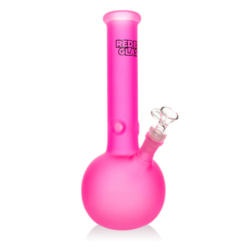 Red Eye Glass 12" Frosted Water Pipe