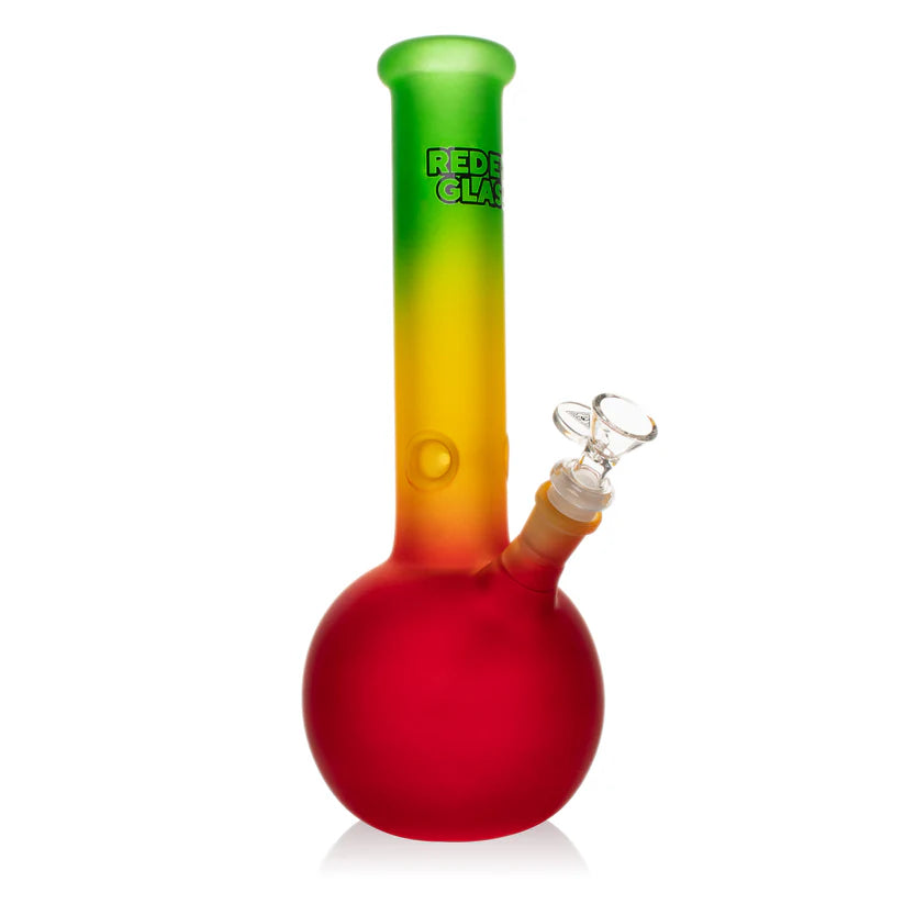 Red Eye Glass 12" Frosted Water Pipe