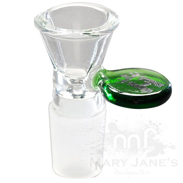 HOSS Cone Glass on Glass Bong Bowls w/ Platinum Logo - Clear