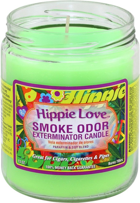 smoke odor candles - hippie love