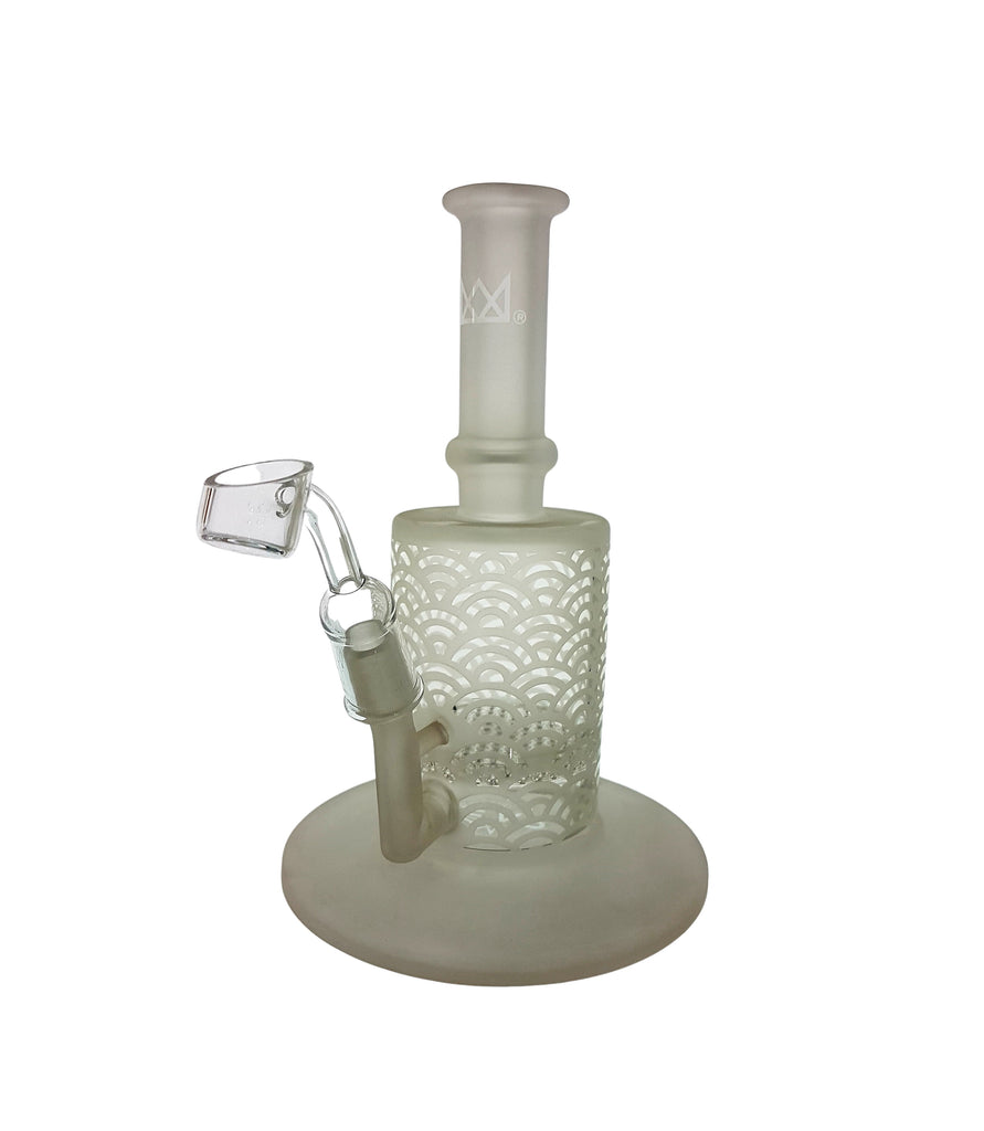 GEAR Premium 8" Tall Frosted Honeycomb Perc Dab Rigs