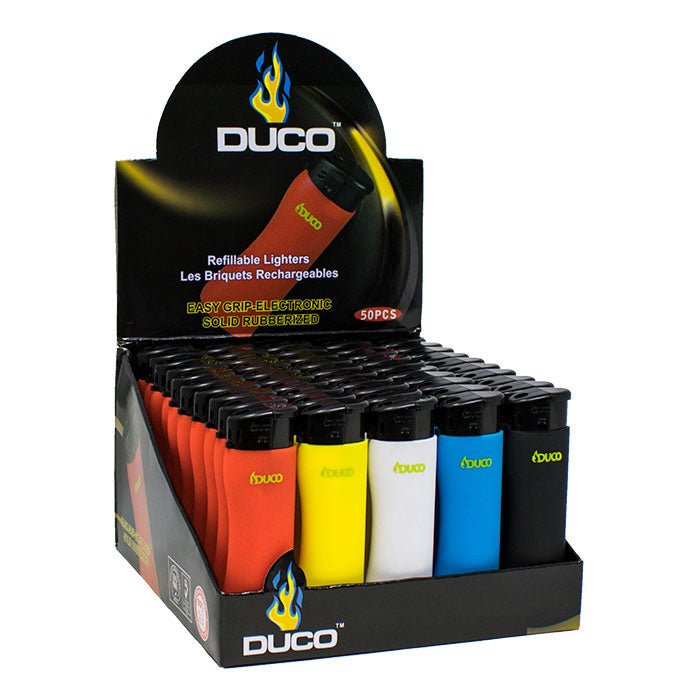 Duco Easy Grip Click Rubberized Lighter