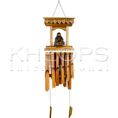 Windchimes and Bells - Double Row Buddha Temple Bamboo Windchimes
