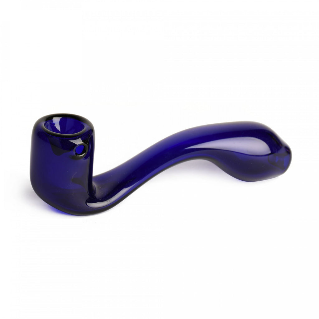 Red Eye Glass 5.5" Sherlock Hand Pipe