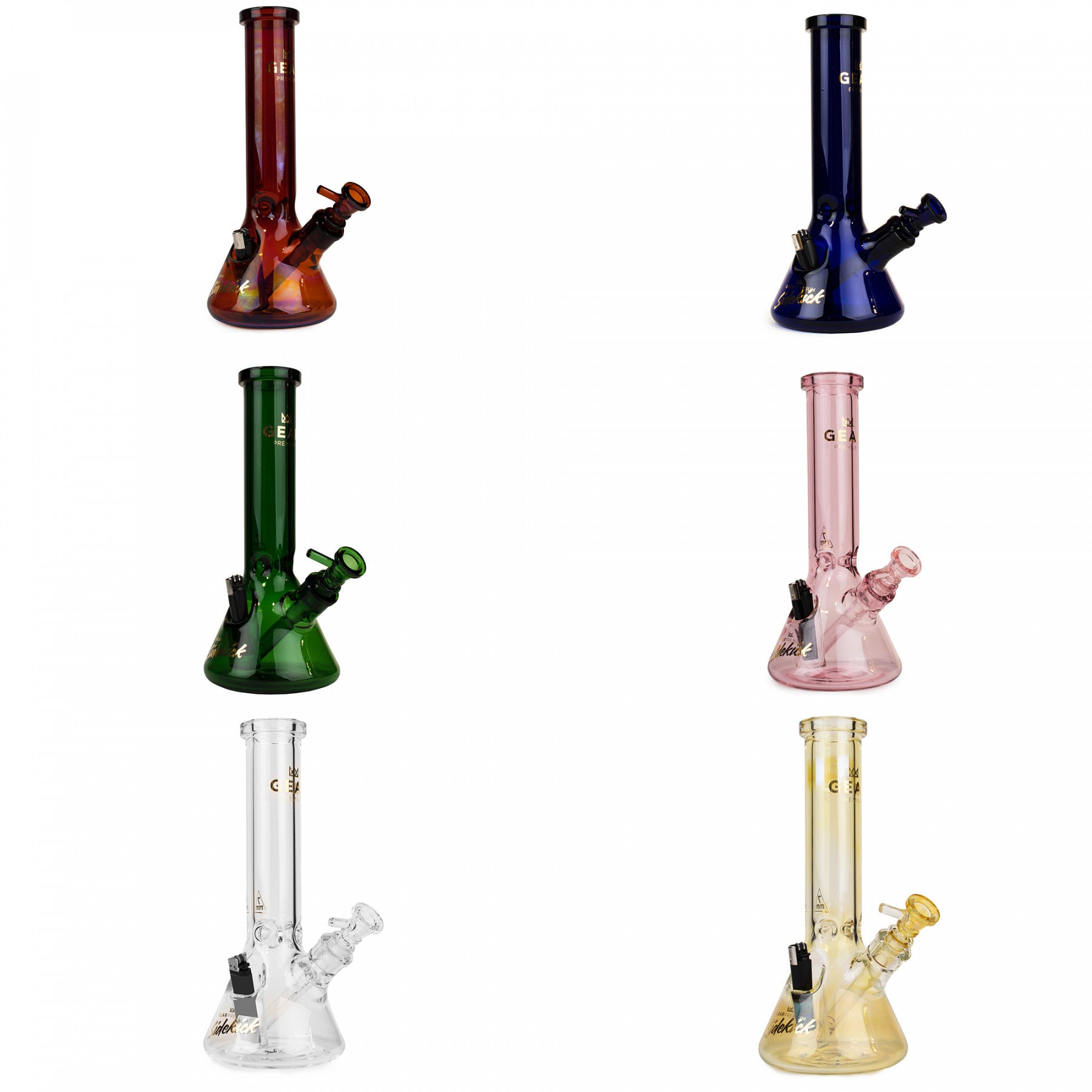gear bongs GEAR PREMIUM® 12" 7mm Sidekick Beaker Bong – Mary Jane's Headquarters