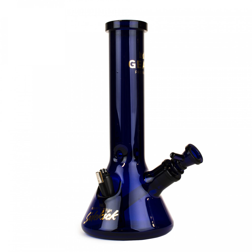 GEAR PREMIUM® 12" 7mm Sidekick Beaker Bong - Blue