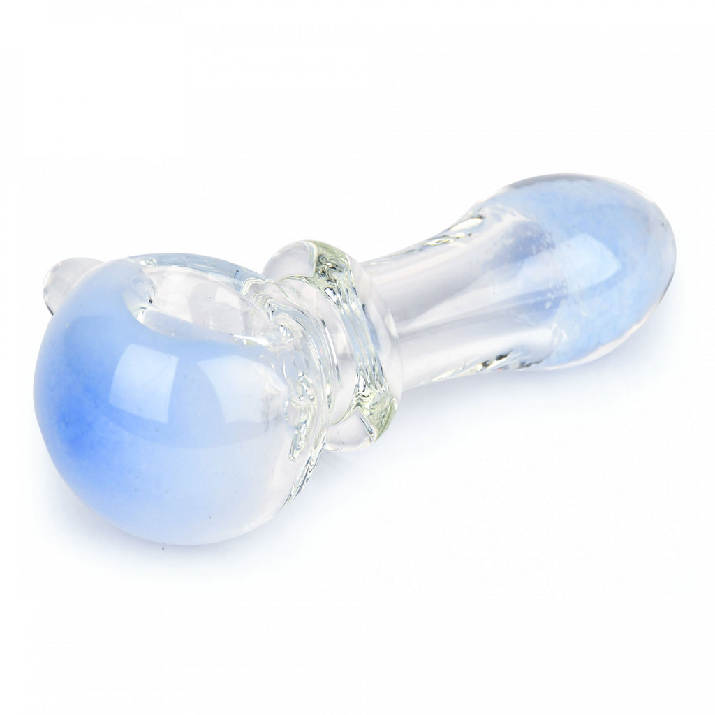 Red Eye Glass 4" Pastel Fritter Hand Pipes - Periwinkle