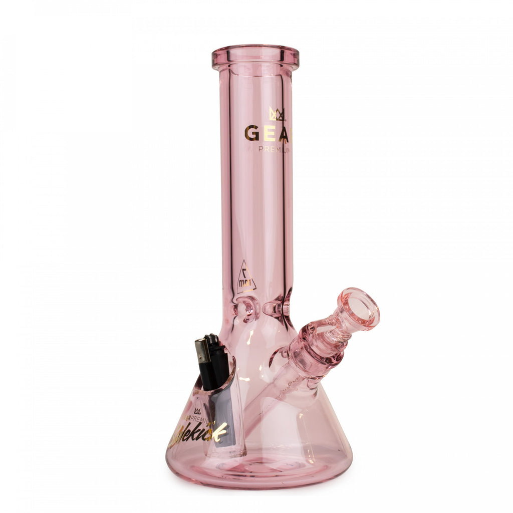 GEAR PREMIUM® 12" 7mm Sidekick Beaker Bong - Pink