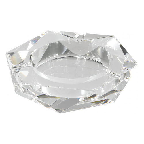 Hexagon Glass Crystal Ashtray