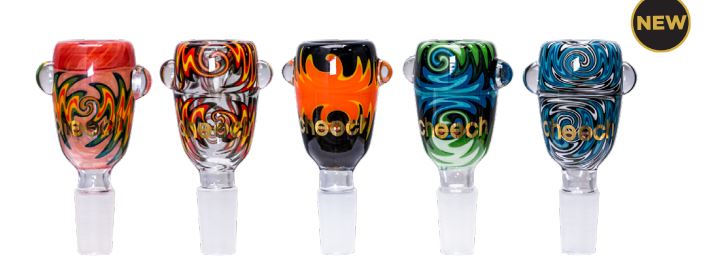 14mm Wig Wag Bowls by Cheech Glass - Assorted Colours