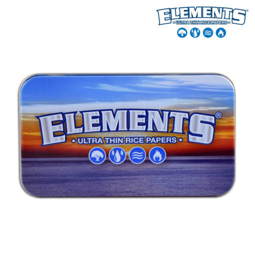 Elements Tin Storage Box - Blue