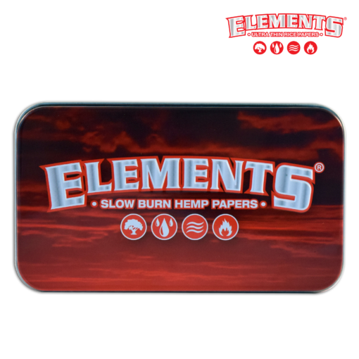 Elements Tin Storage Box - Red