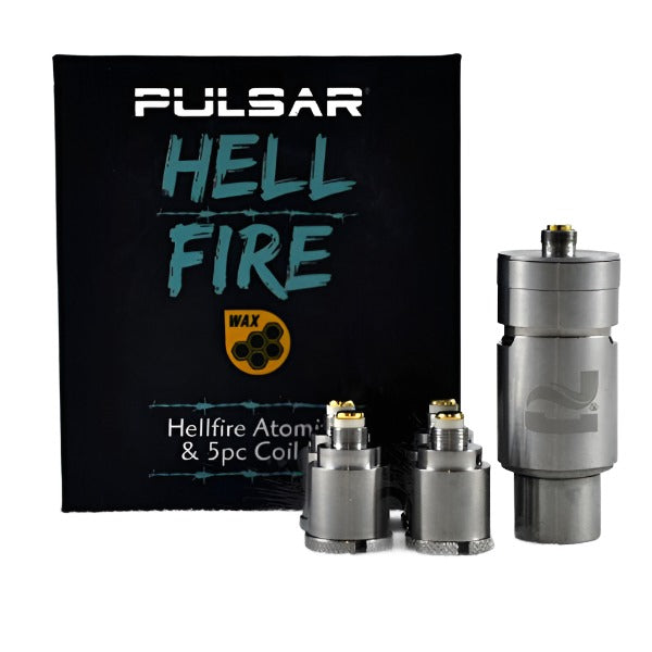 Pulsar Hell Fire Atomizer w/ 5 Coils Kit (Barb Fire w/ Additional Coils