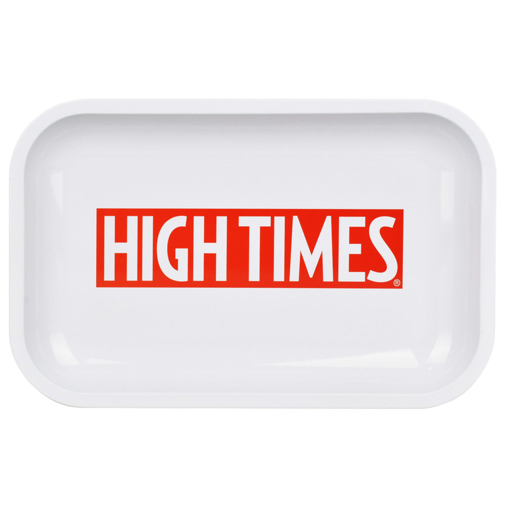 High Times® Metal Rolling Tray | 11"x7" | High Times White