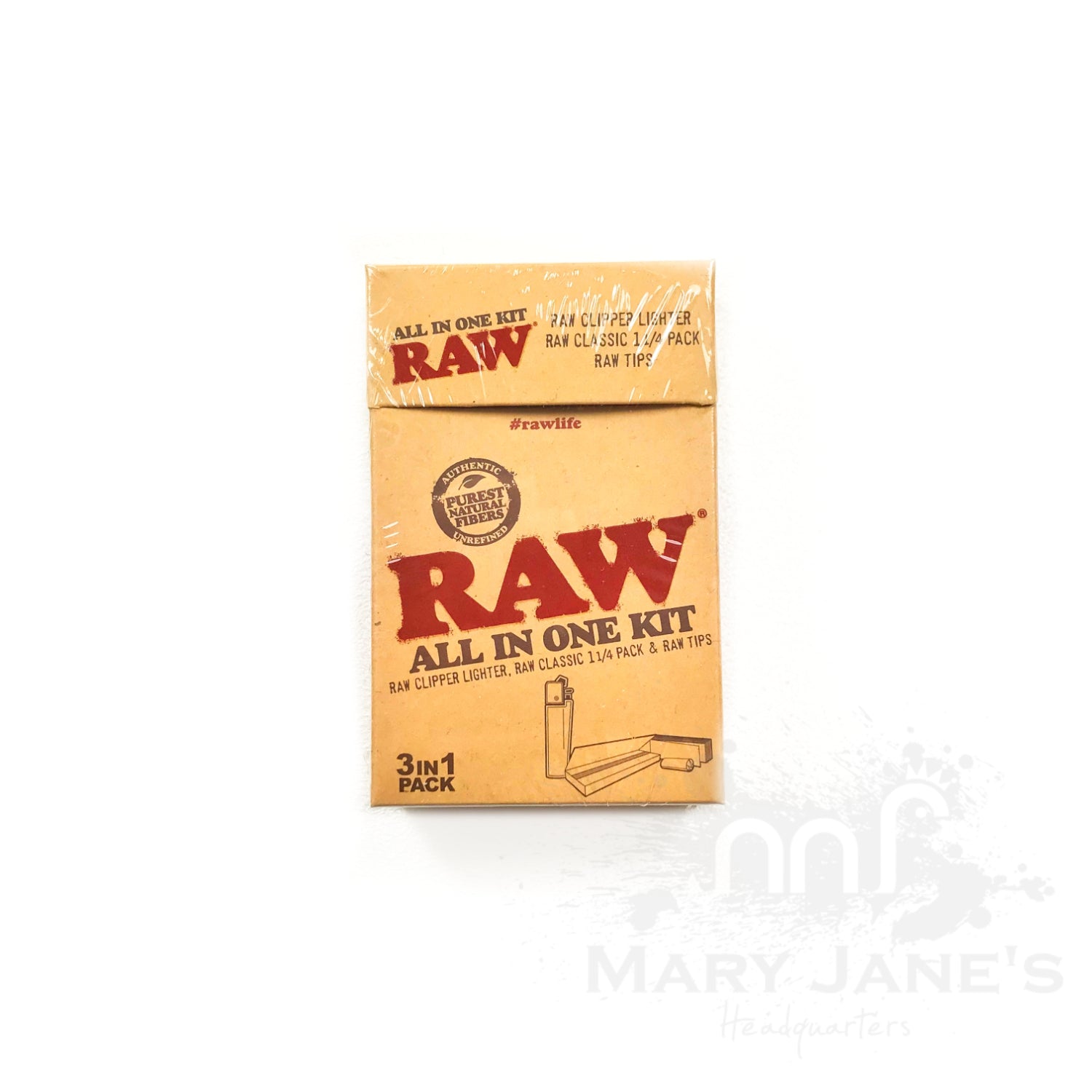 Raw All In One Kit (Papers, Tips and Lighter) – Mary Jane's Headquarters