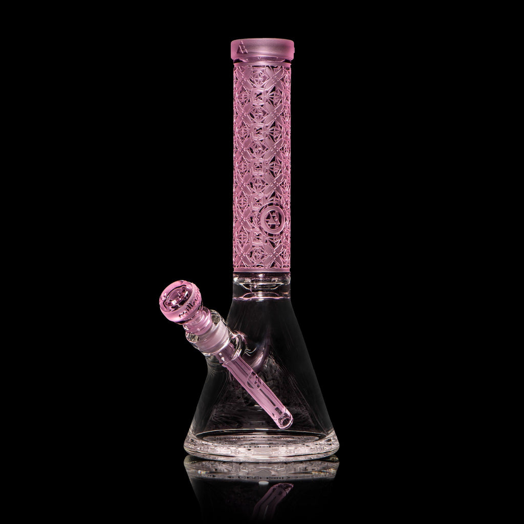 Milkyway Glass 15" Tall X-Morphic Evo Pink Beaker Bong