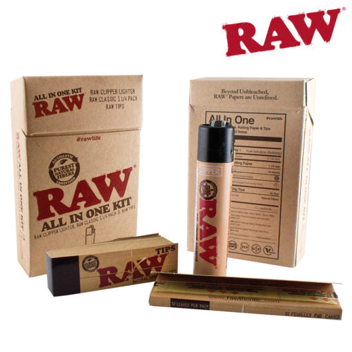 Raw All In One Kit (Papers, Tips and Lighter)
