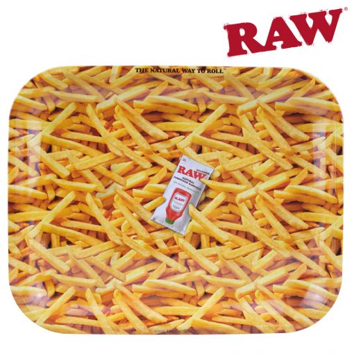 Raw French Fries Rolling Tray