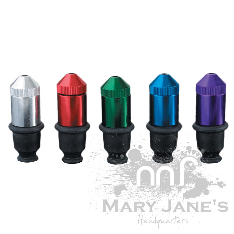 Anodized Metal & Rubber Sneak-a-Toke Pipe - Mary Jane's Headquarters