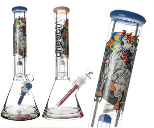 16" Unicorn Bong by Cheech Glass with 12mm Base and Perc