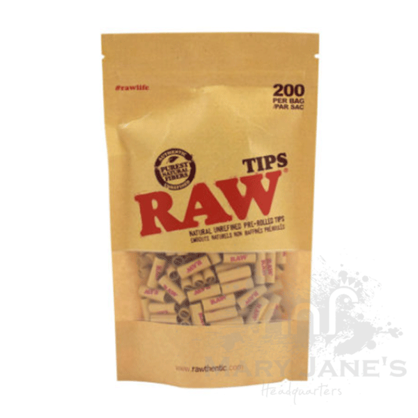 Raw Pre-Rolled Tips Bag of 200