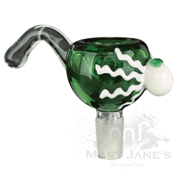 Red Eye Glass 14mm Glass-on-Glass Octopus Bong Bowl - Mary Jane's Headquarters