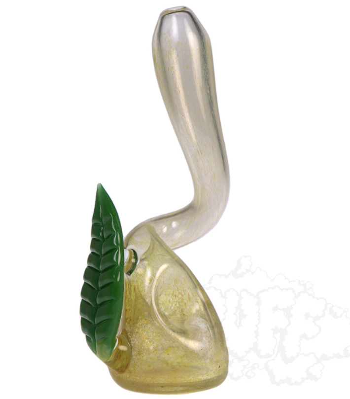 Laughlan Glass Standup Pipes leaf