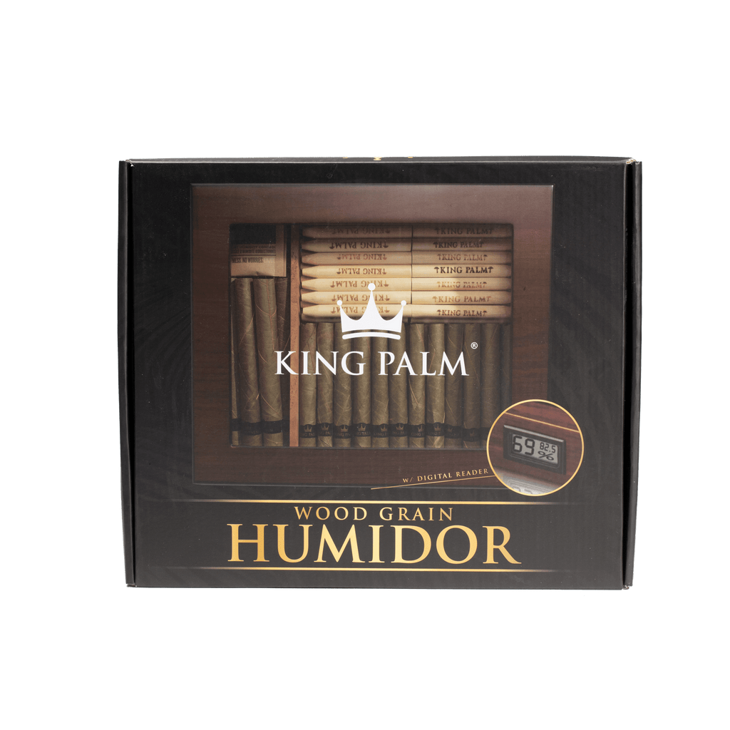 King Palm Humidor Box With Digital Reader