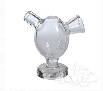 Small Clear Glass Blunt Bubbler