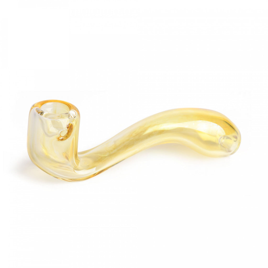 Red Eye Glass 5.5" Sherlock Hand Pipe