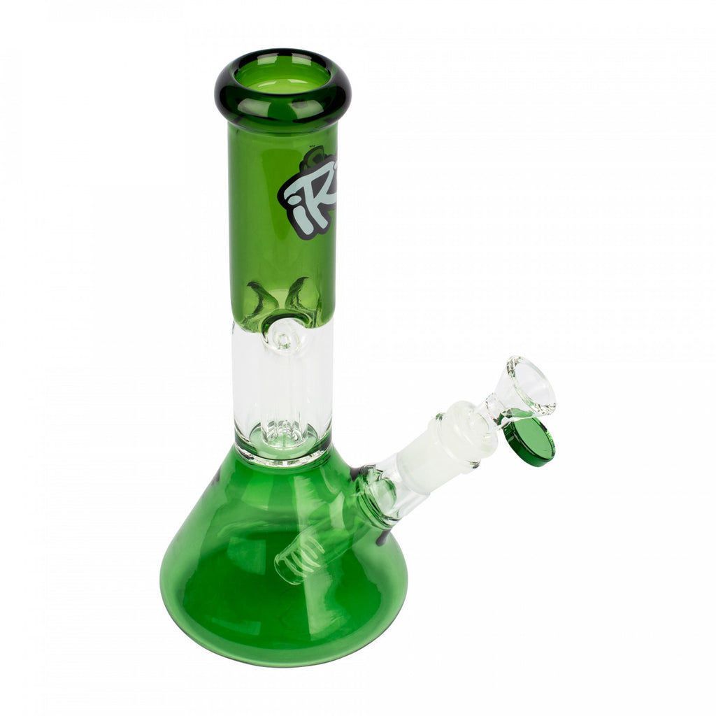 Irie 10" Beaker Bong with Dome Perc - Green