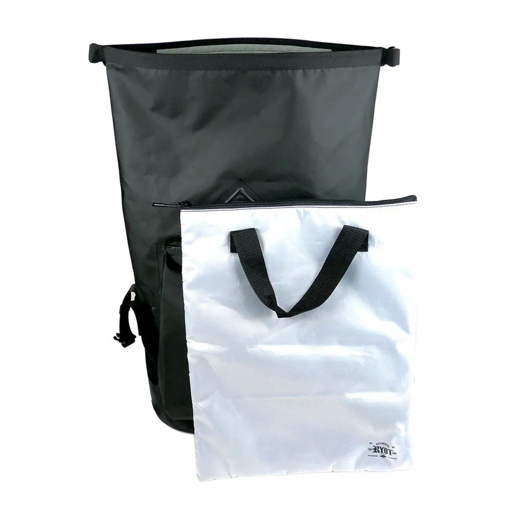 RYOT Dry Plus Backpack with Carbon Liner open
