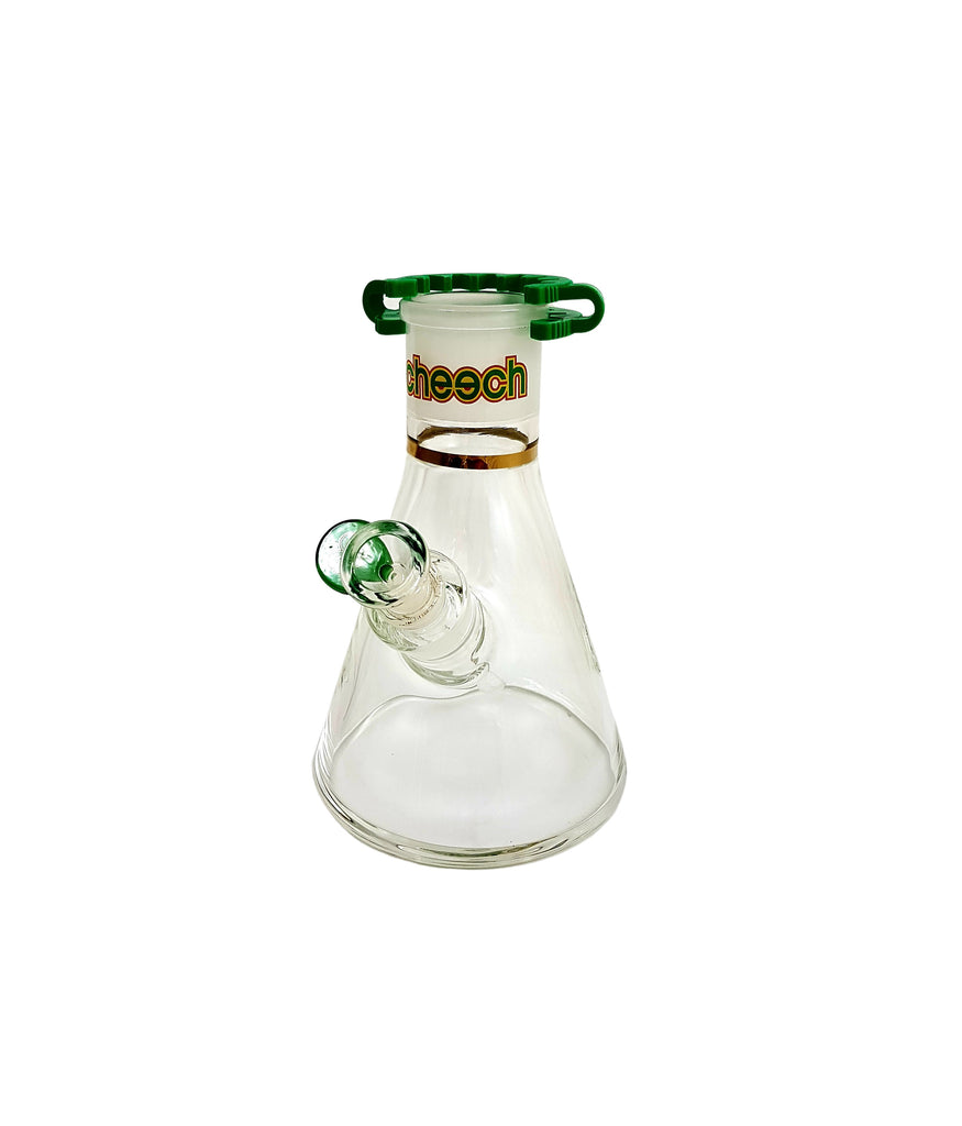 Cheech Glass 8" Tall 9mm Thick Beaker Build-A-Bong Base - Green