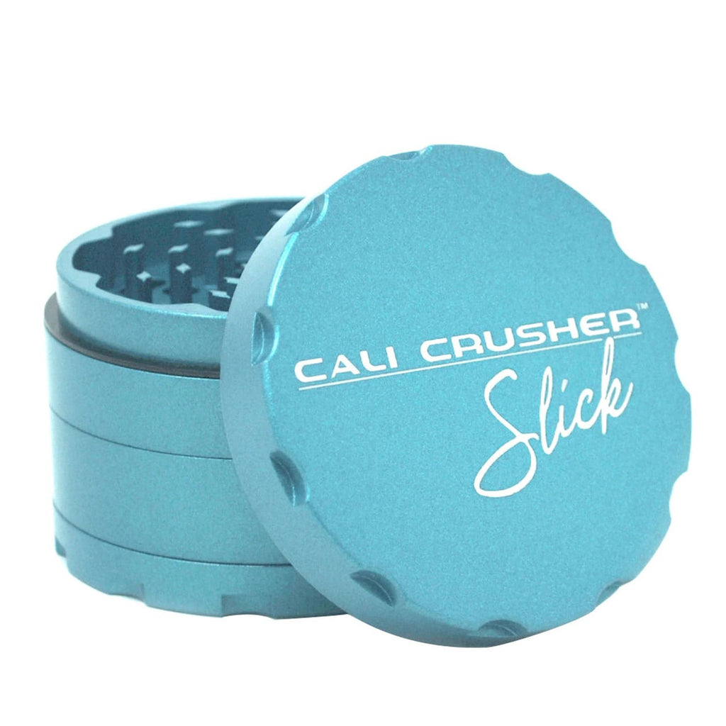 Cali Crusher OG Slick Series - 2.5" 4 Piece Non-Stick Pollinator blue