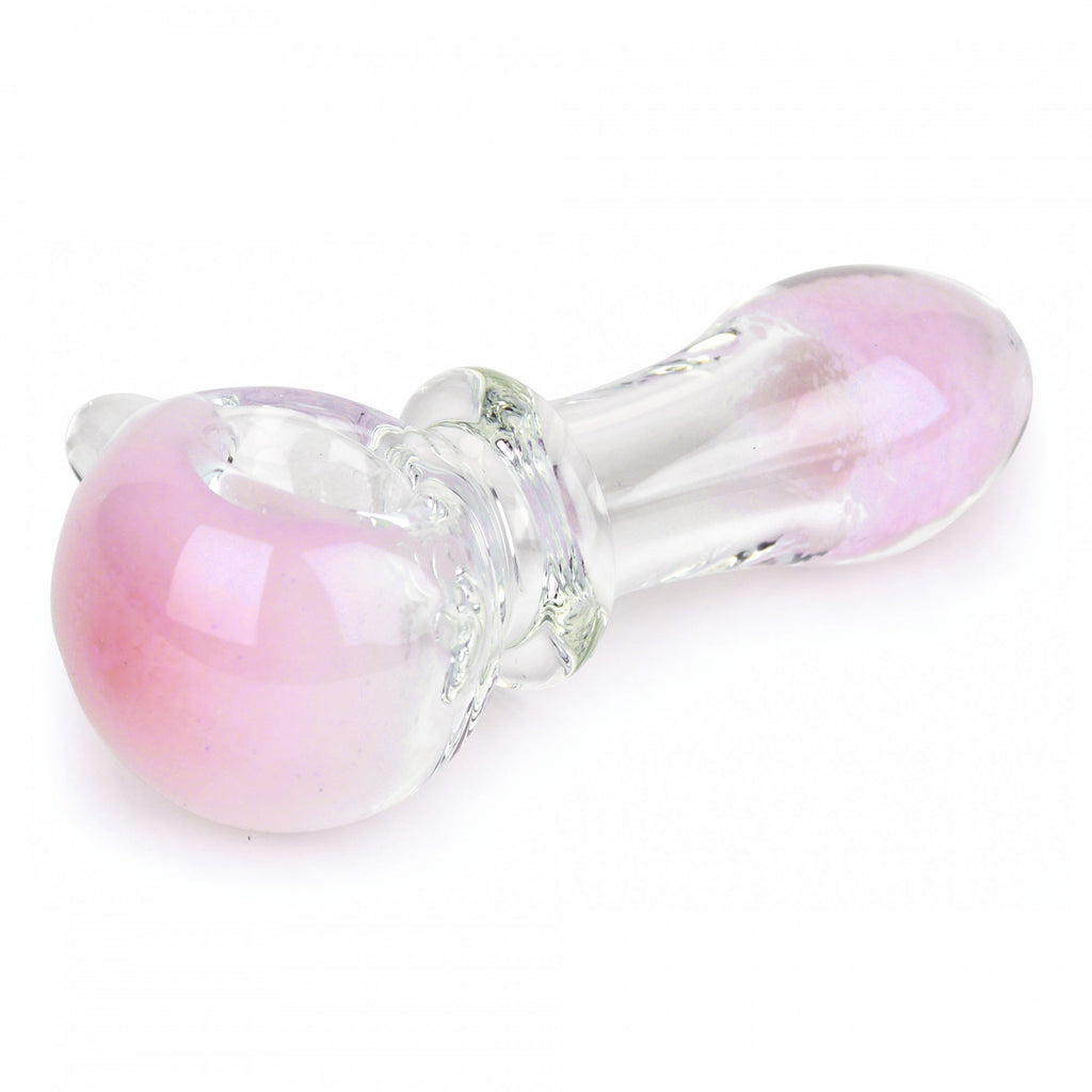 Red Eye Glass 4" Pastel Fritter Hand Pipes - Pink