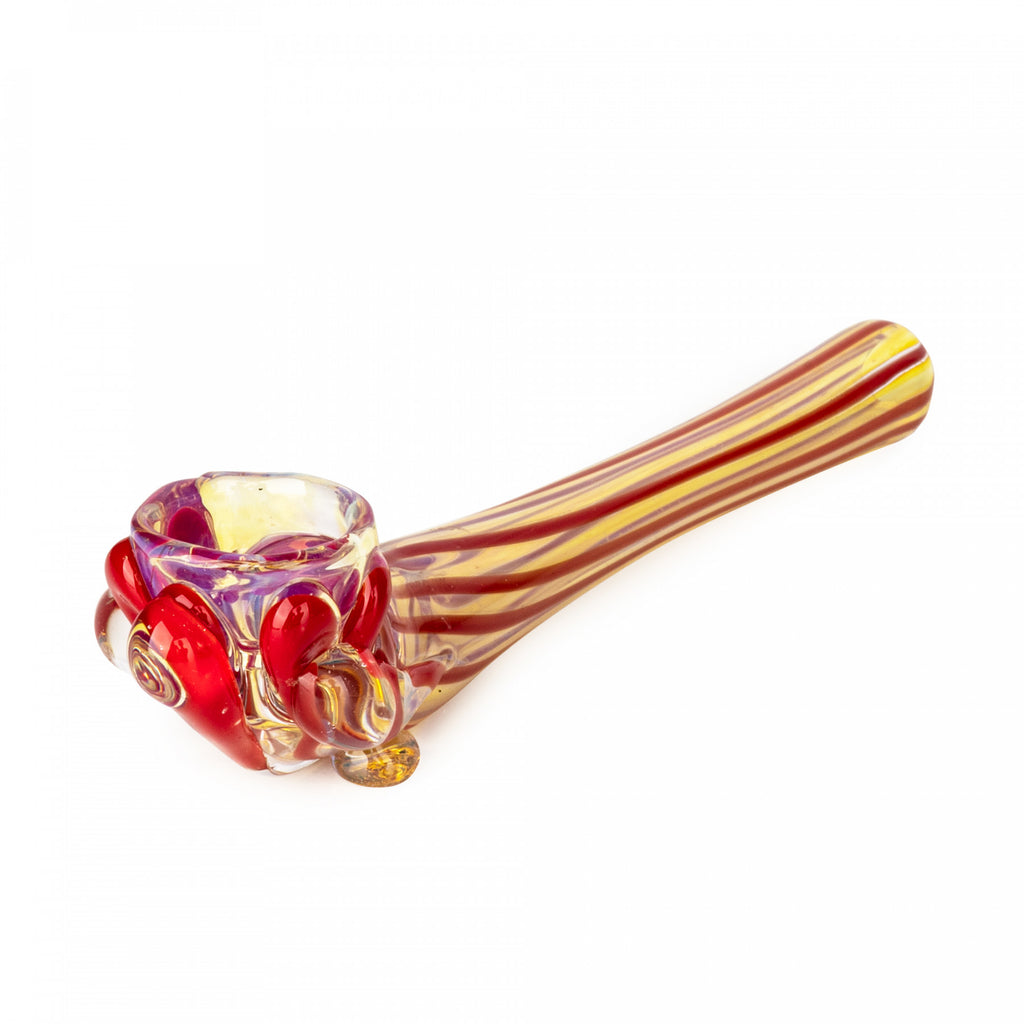 Red Eye Glass 4" Straight Claw Hash Pipe