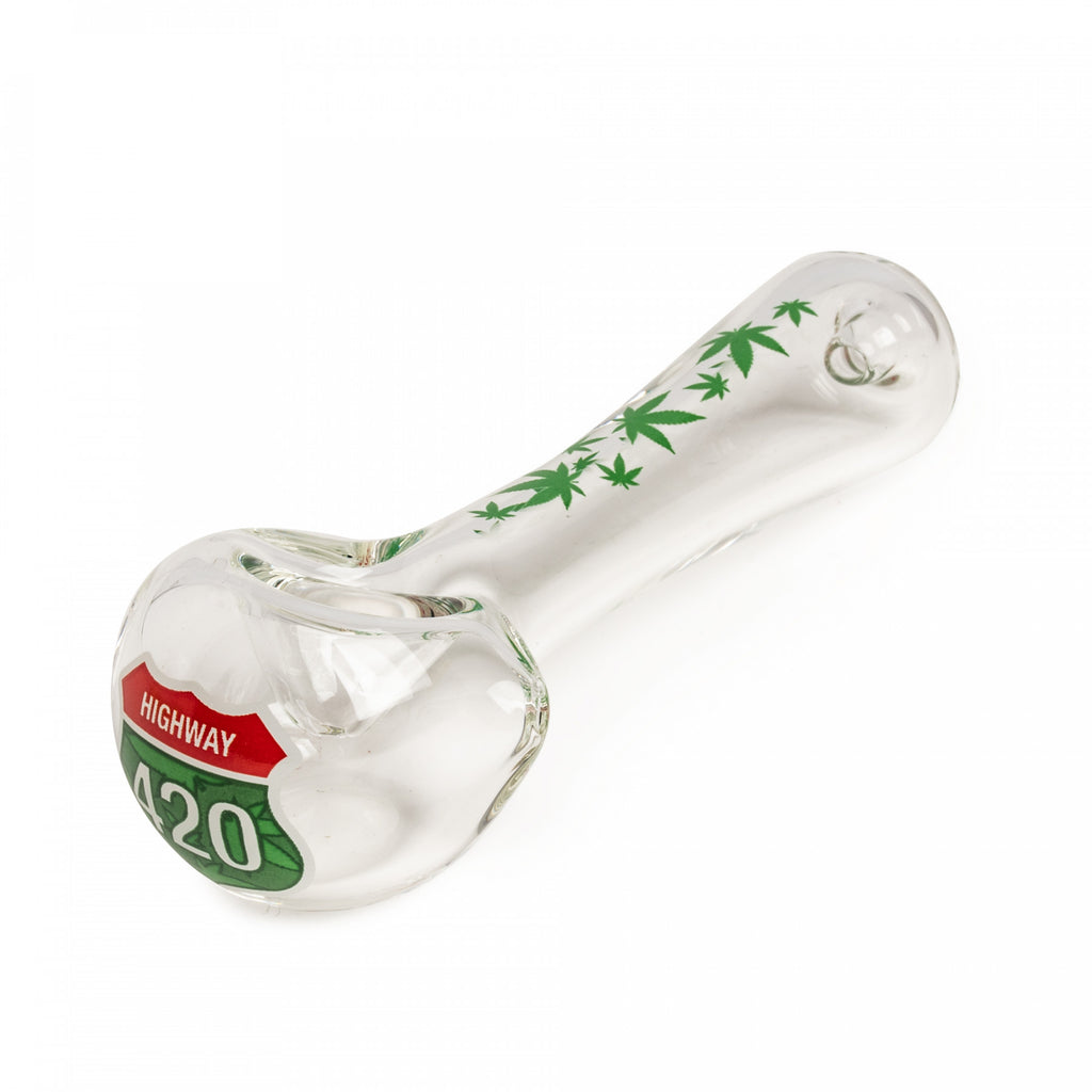 4.5" Spoon Hand Pipe / Clear