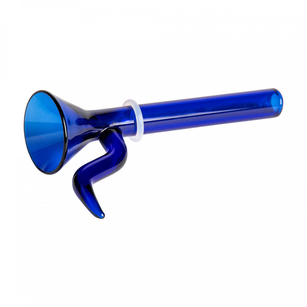 9mm Cone Heavy Wall Pull-Out Bong Bowl - blue