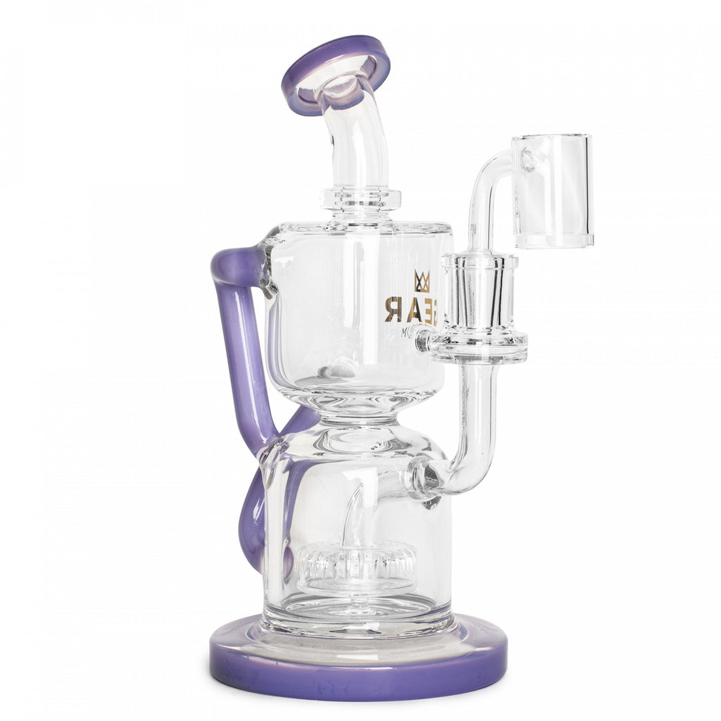 Gear Premium 10" Tall Gamera Concentrate Recycler W/ UFO Perc - Purple Slyme