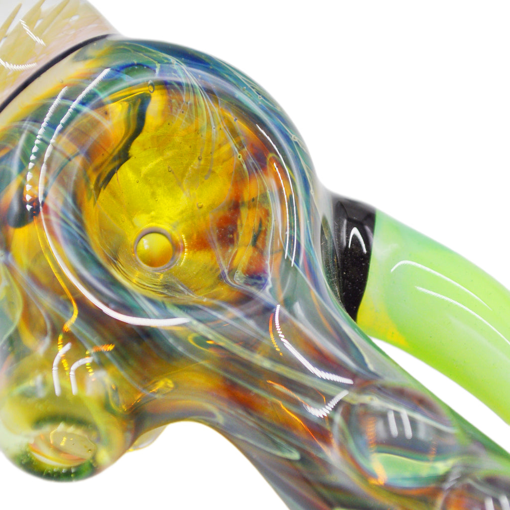 Hippo Glass - Slyme Tentacle Hand Pipe