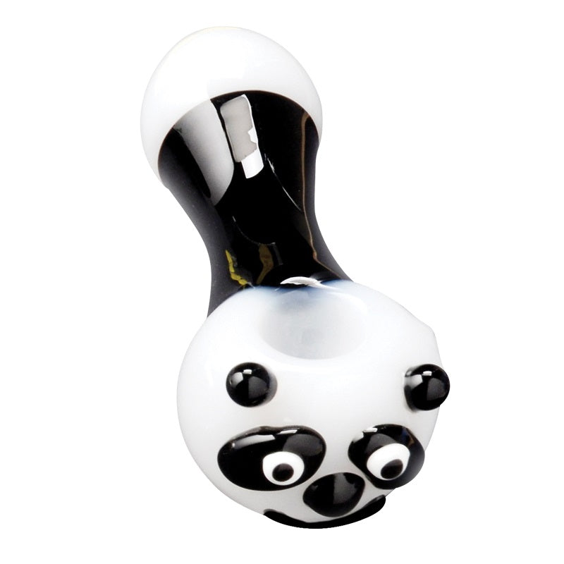 4.5" Panda Pipe by Red Eye Glass