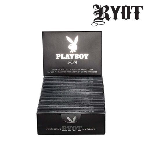Playboy X Ryot 1-1/4 Rolling Papers - Black