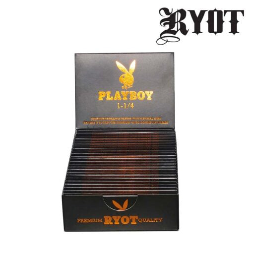 Playboy X Ryot 1-1/4 Rolling Papers - Rose Gold