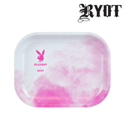 Playboy X Ryot Rolling Trays - Small / Pink Smoke